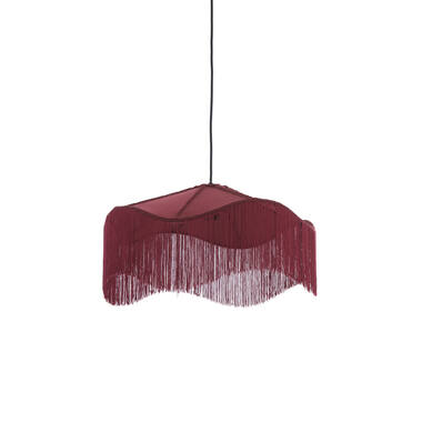 Hanging lamp Ø50x28 cm TIFFANY velvet burgundy