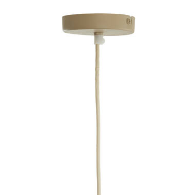 Hanging lamp Ø61x30 cm MIRELYS natural+olive green