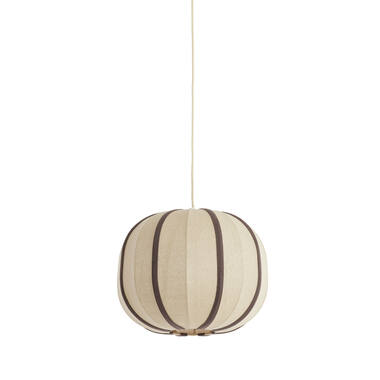 Hanging lamp Ø40x30 cm ESMIRIA natural+dark brown