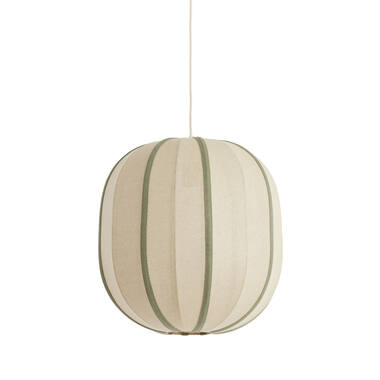 Hanging lamp Ø51x48 cm ESMIRIA natural+olive green