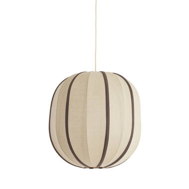 Hanging lamp Ø51x48 cm ESMIRIA natural+dark brown