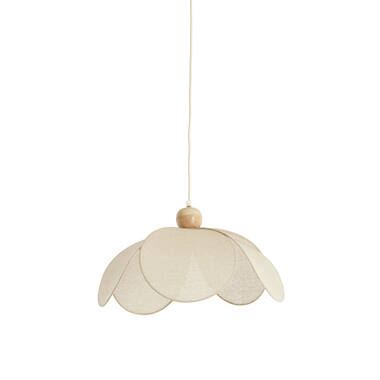 Hanging lamp Ø50x28 cm LAVRIRIA natural+wood