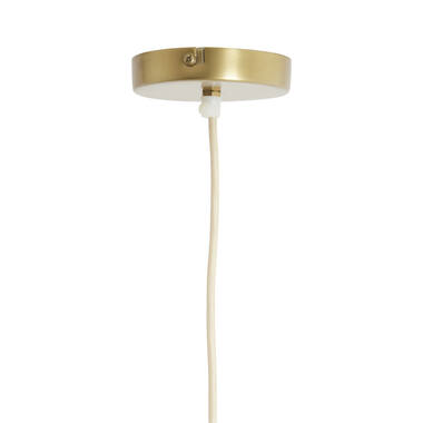 Hanging lamp Ø50x28 cm LAVRIRIA natural+wood
