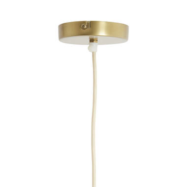 Hanging lamp Ø60x30 cm LAVRIRIA natural+wood