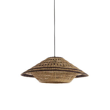Hanging lamp Ø80x30 cm OWANA seagrass natural+brown