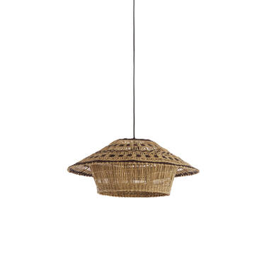 Hanging lamp Ø64x26 cm OWANA seagrass natural+brown