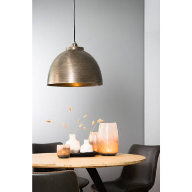 Hanging lamp Ø45x32 cm KYLIE dark raw nickel