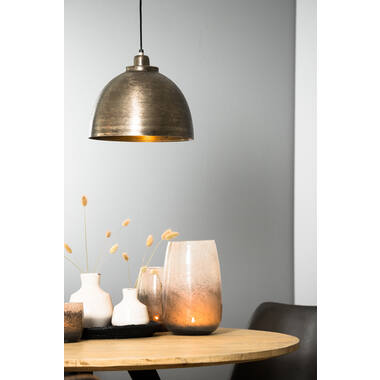 Hanging lamp Ø30x26 cm KYLIE dark raw nickel