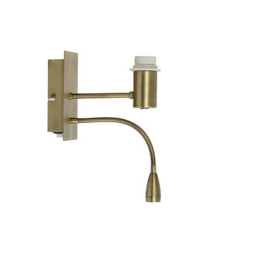 Wandlamp+ledflex 20x11x35 cm REGINA antiek brons