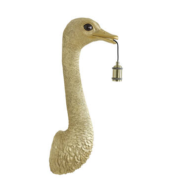 Wandlamp 25x19x72 cm OSTRICH goud
