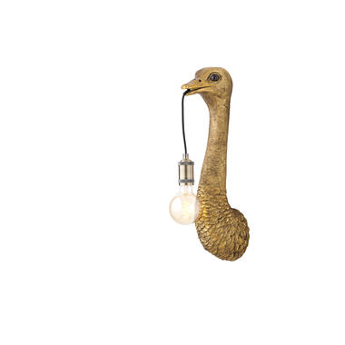 Wandlamp 18x15,5x57,5 cm OSTRICH antiek brons