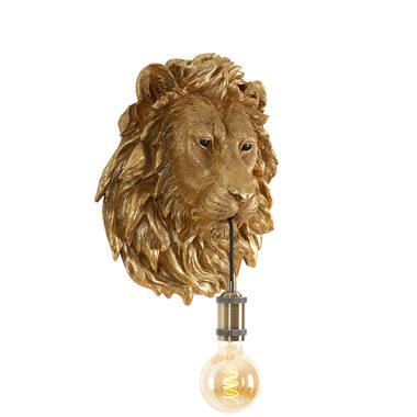 Wandlamp 33,5x19x40,5 cm LION antiek brons