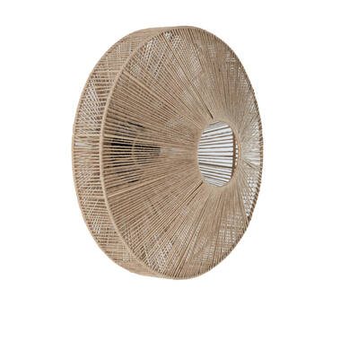 Wandlamp Ø43x43 cm LYRA naturel+mat zwart