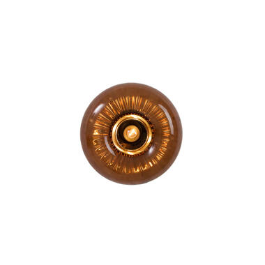 Wall lamp Ø30 cm MASHA glass brown+brown-bronze