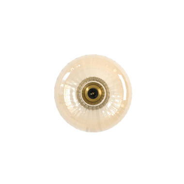 Wall lamp Ø30 cm MASHA glass amber+gold