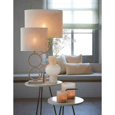Shade oval straight slim 38-17,5-28 cm BRESKA pearl white