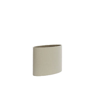Pantalla de lámpara ovalado recto y estrecho 45-21-32 cm BOLERO blanco