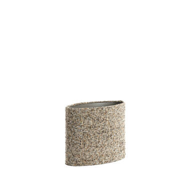 Shade oval straight slim 30-15-25 cm OSIRE grey-brown