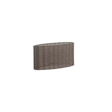 Shade oval straight slim 45-21-22 cm DISLI linen brown