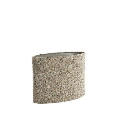 Kap ovaal recht smal 45-21-32 cm OSIRE grijs-bruin
