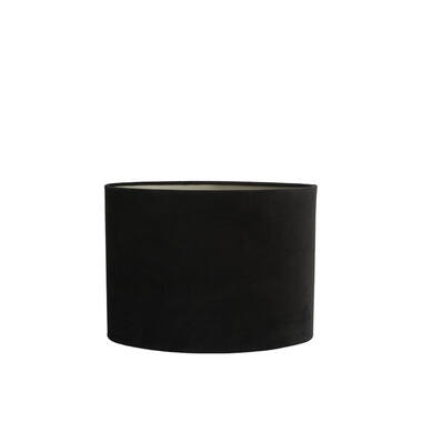 Shade oval straight slim 38-17,5-28 cm VELOURS black-taupe
