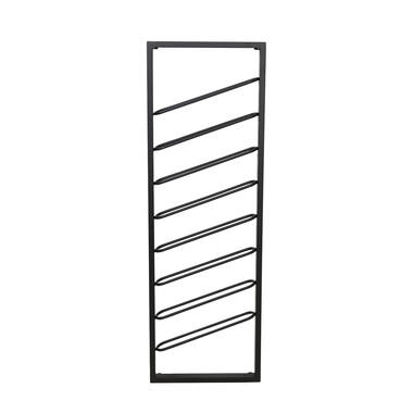 Wine rack 8 bottles 40x7x120 cm AMORE matt black