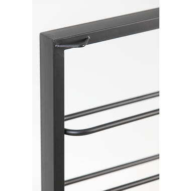 Wine rack 9 bottles 42x8x120 cm AMORE matt black