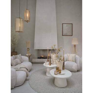 Coffee table Ø70x38 cm KULONA cream