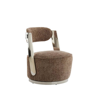 Stoel 68x65x77 cm KEMENA grijs-bruin