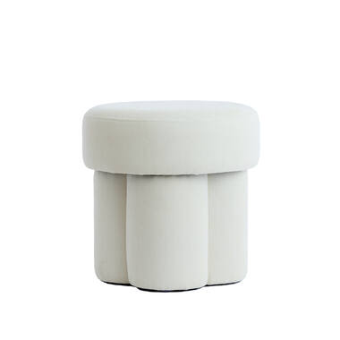 Pouf Ø42x43 cm CURTEA cream