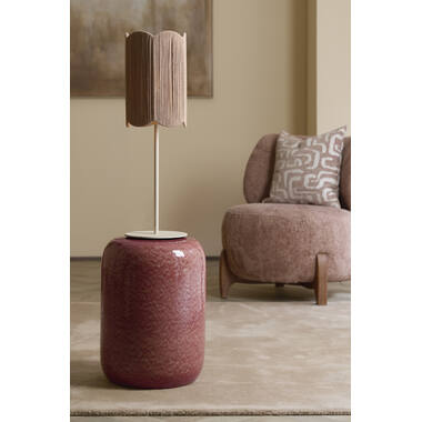 Side table Ø34x46,5 cm FRANCA ceramics dark pink