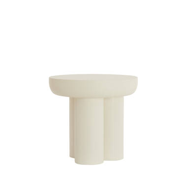 Bijzettafel Ø50x47 cm MIZUHO crème