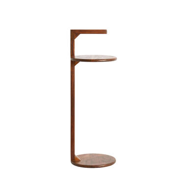 Side table Ø26x77 cm DELMINO acacia wood brown