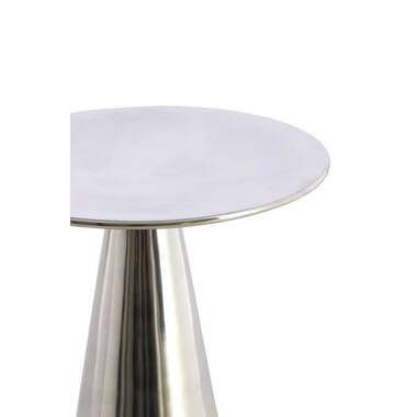 Bijzettafel Ø39x51 cm LEOVA nikkel
