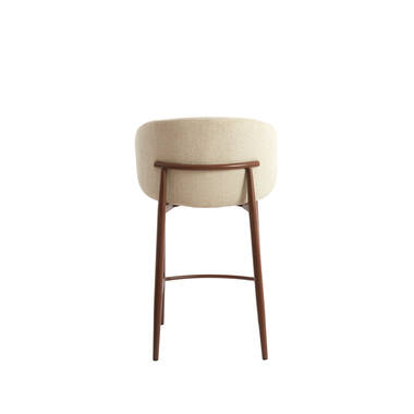 Barkruk 57x55x94 cm ALUKO crème+bruin
