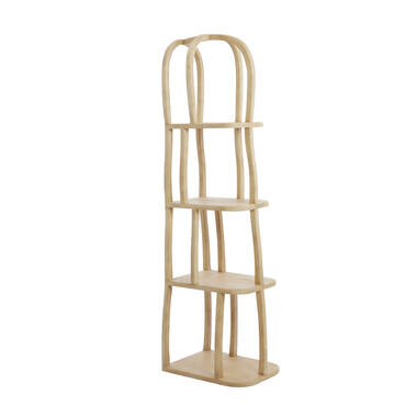 Cabinet open 53x40x175 cm LOWE wood matt natural