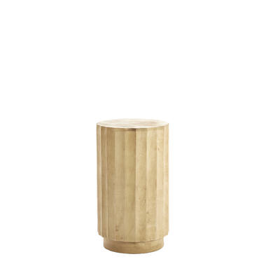 Pillar Ø35x60 cm ELLENA wood matt natural