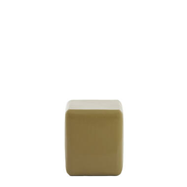 Zuil 35x35x40 cm FABI glans olijf groen