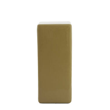 Zuil 35x35x80 cm FABI glans olijf groen