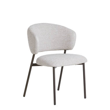 Dining chair 62x57x81 cm TIBALT beige+antique bronze