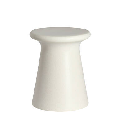 Side table Ø34,5x43 cm SENTO ceramics matt cream