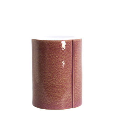 Side table Ø33x44 cm CHULILLA ceramics dark pink