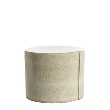 Side table Ø42x34 cm CHULILLA ceramics grey