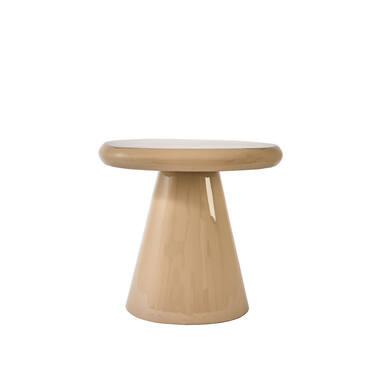 Side table 55x38x52 cm TARINO shiny beige