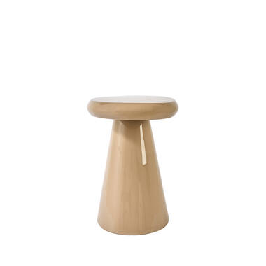 Side table 55x38x52 cm TARINO shiny beige