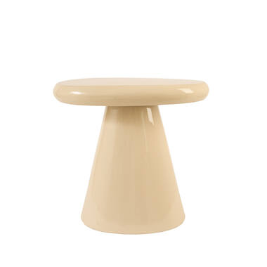Side table 55x38x52 cm TARINO shiny cream