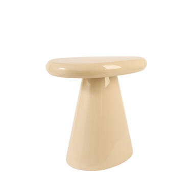 Side table 55x38x52 cm TARINO shiny cream
