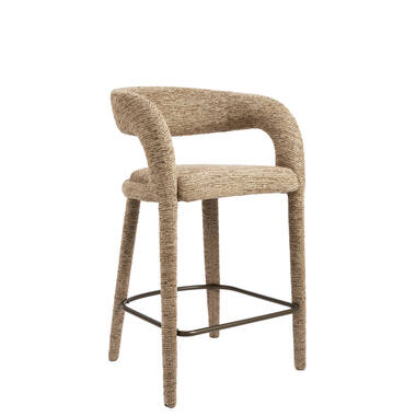 Bar chair 55,5x55,5x94 cm KYRAN brown