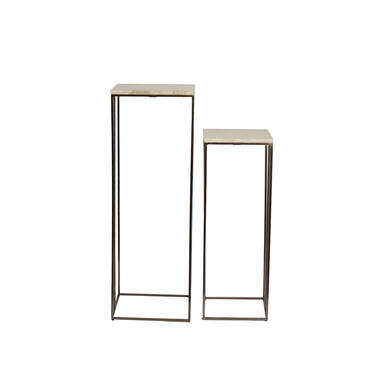 Pillar S/2 max 35,5x35,5x101 cm ROSHAN trav sand+brown bronz