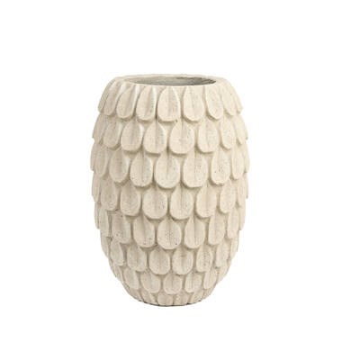 Pot Ø34,5x49 cm TORCY beige